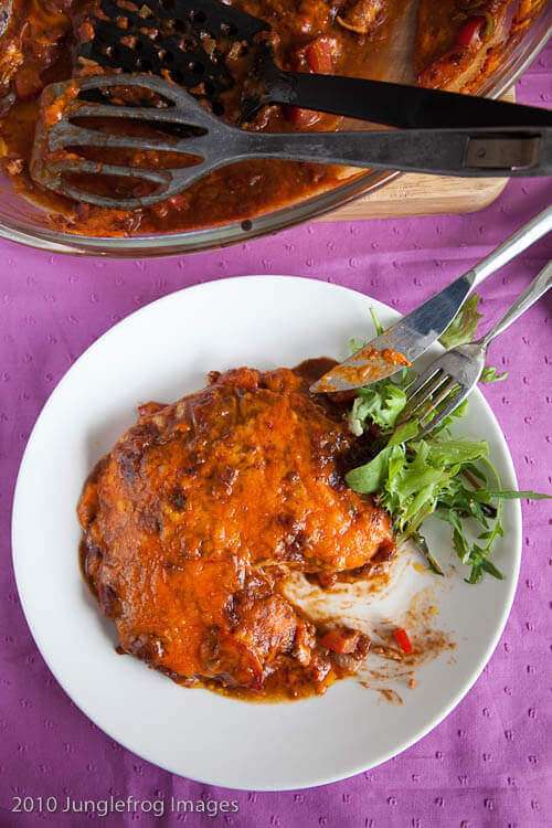 enchilada's with chicken mole sauce | insimoneskitchen.com