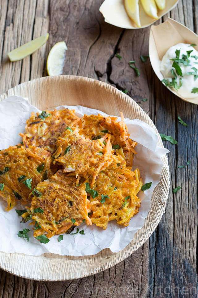 Carrot fritters by Donna Hay | insimoneskitchen.com