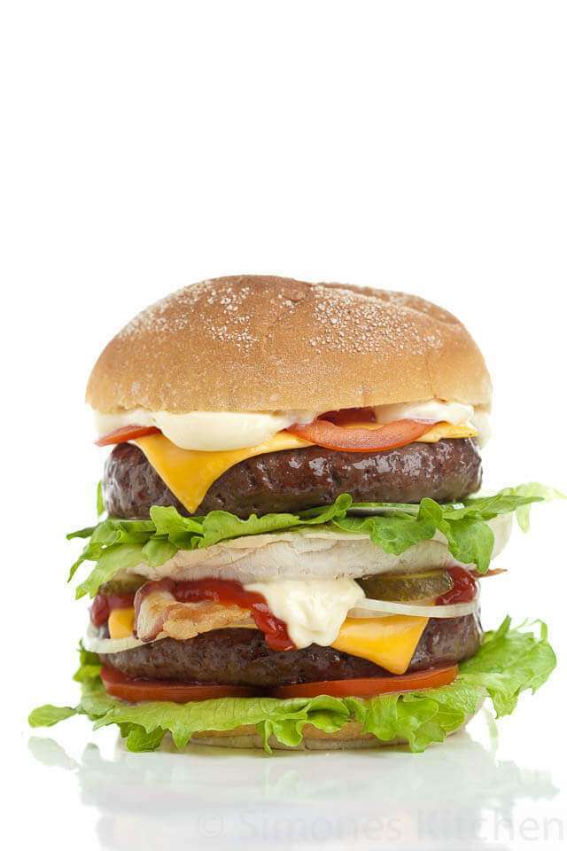 Hamburger for dude food tuesday | insimoneskitchen.com