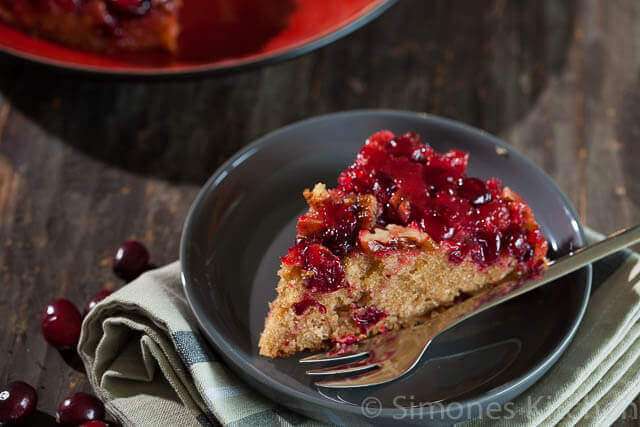 Cranberry upside down cake | insimoneskitchen.com