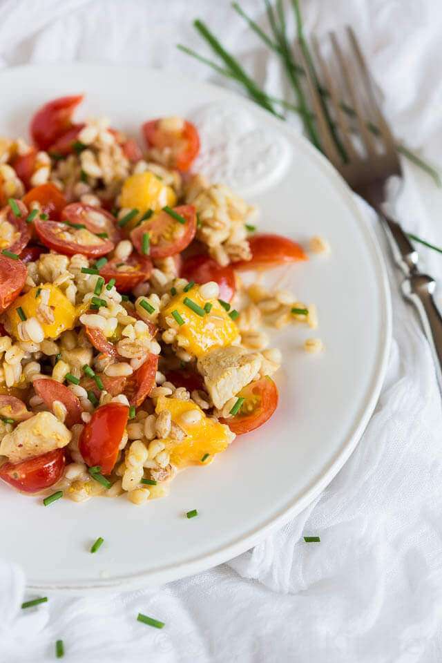 Mixed grains with tomatoes and mango | insimoneskitchen.com