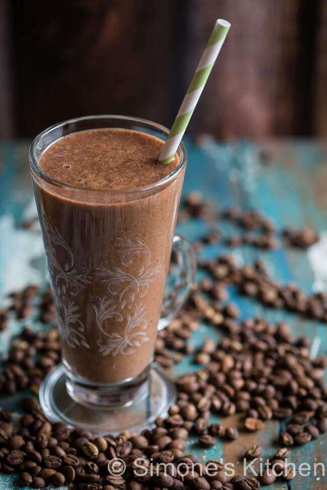 Koffie en chocolade smoothie | insimoneskitchen.com