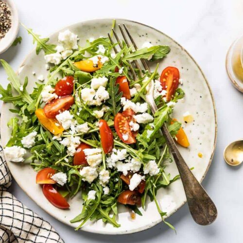Arugula salad with feta