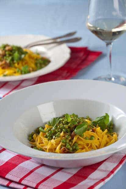 Tagliatelle with saffron