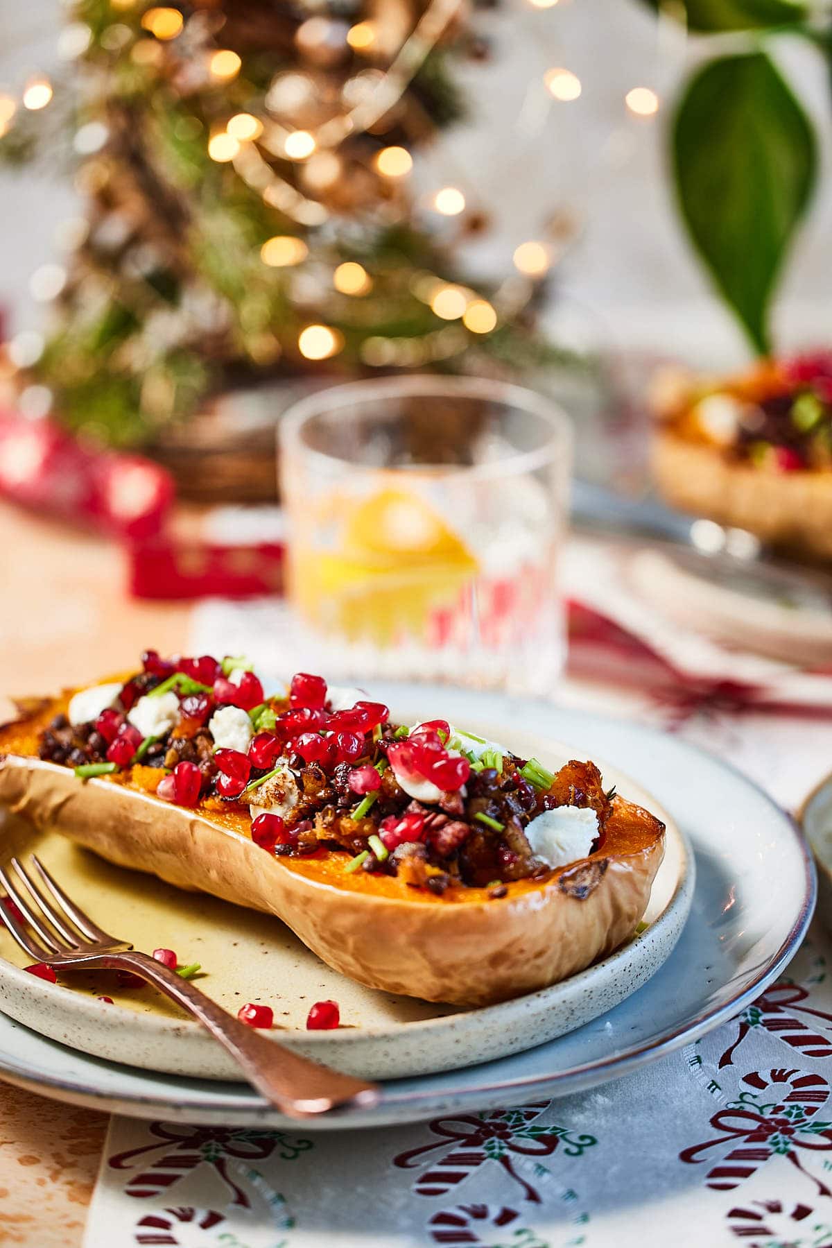 Stuffed butternut squash