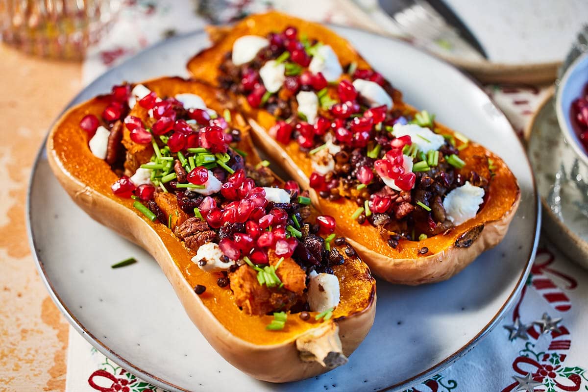 Stuffed butternut squash