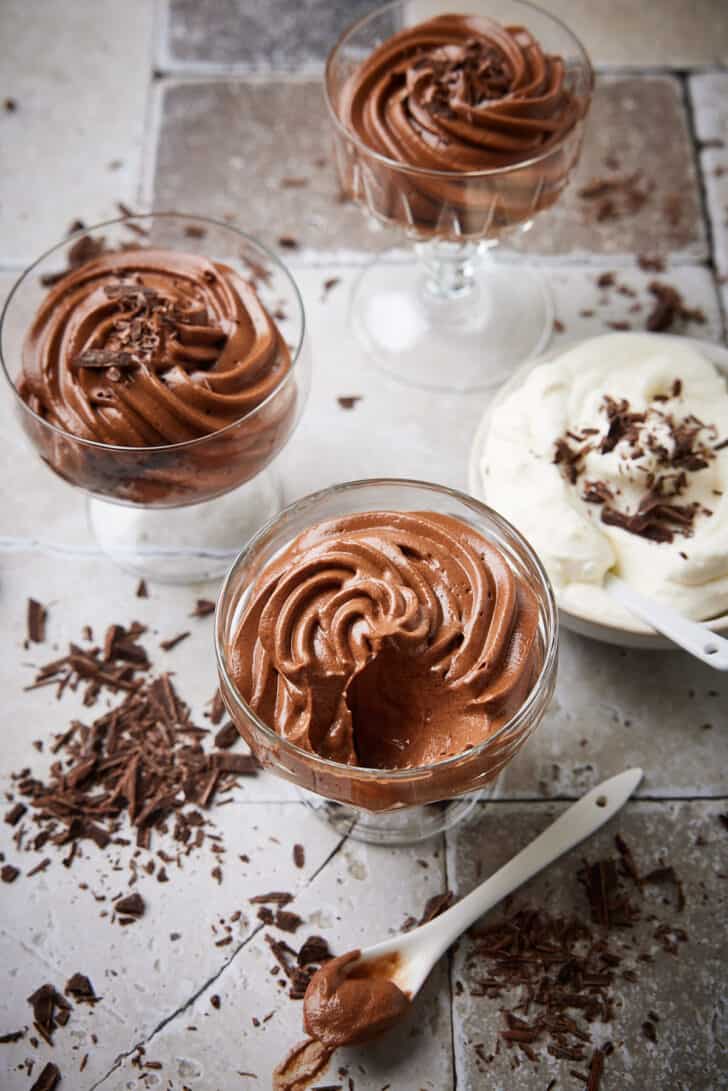 Chocolate mousse olive oil