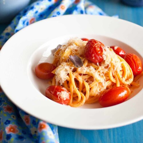 spaghetti with mustard