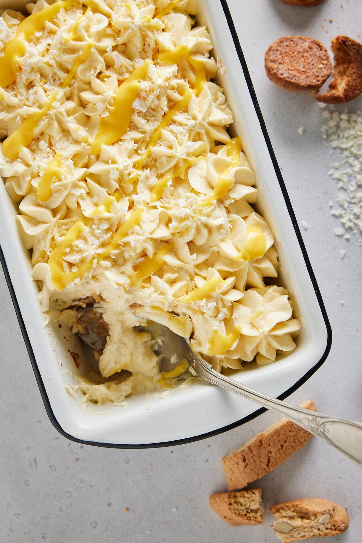 Easy dessert with eggnog