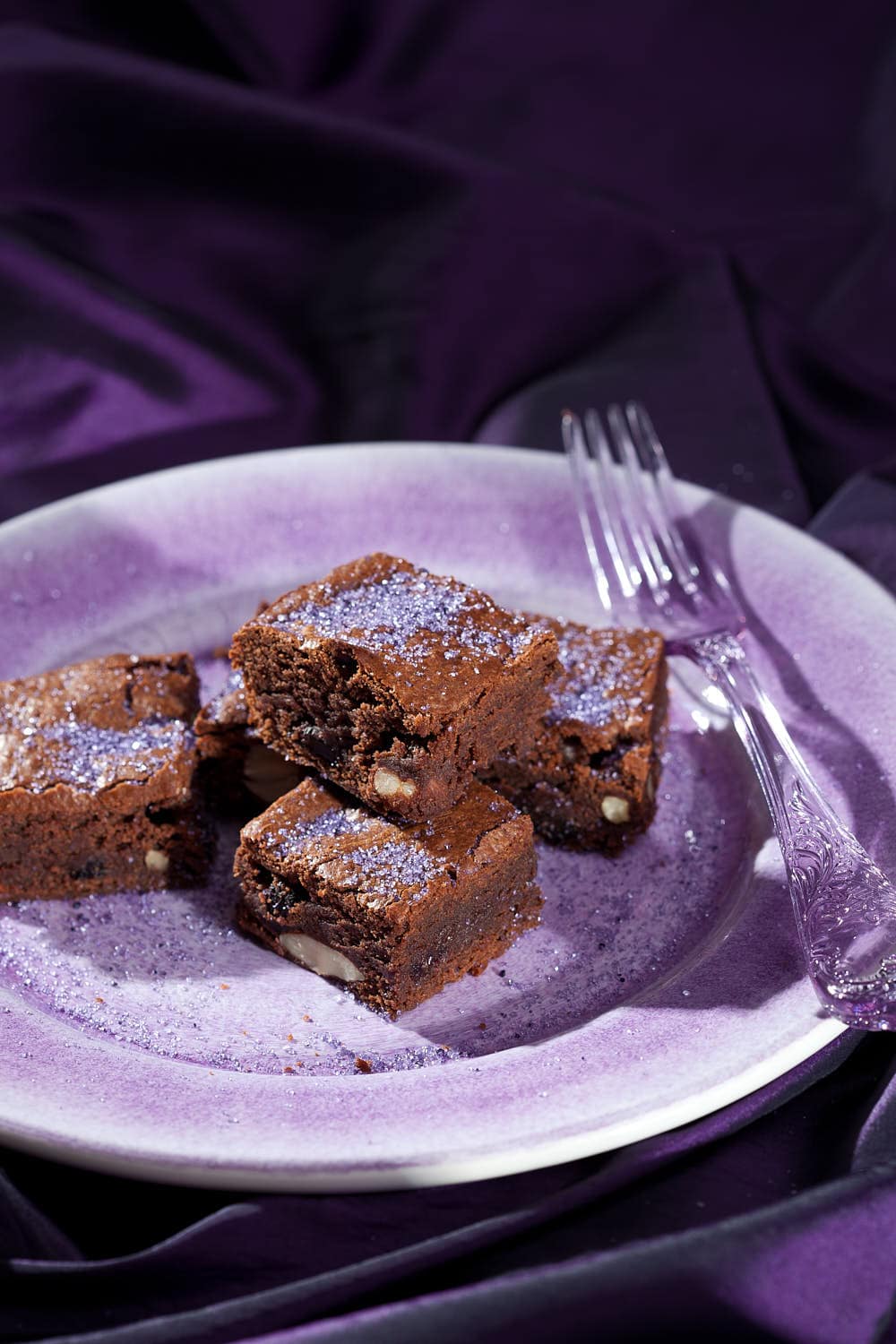 Lavender brownies