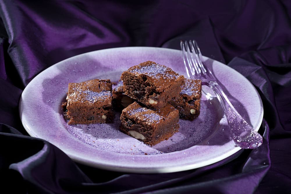Lavender brownies