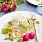 couscous salad with roquefort