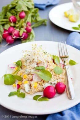 couscous salad with roquefort