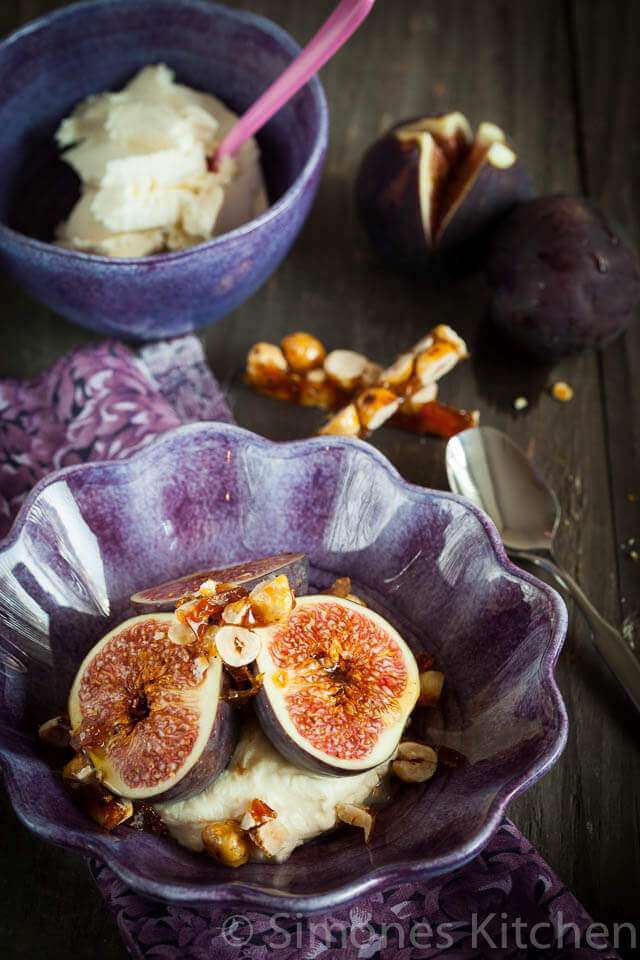 Fig mascarpone and honey hazelnuts | insimoneskitchen.com