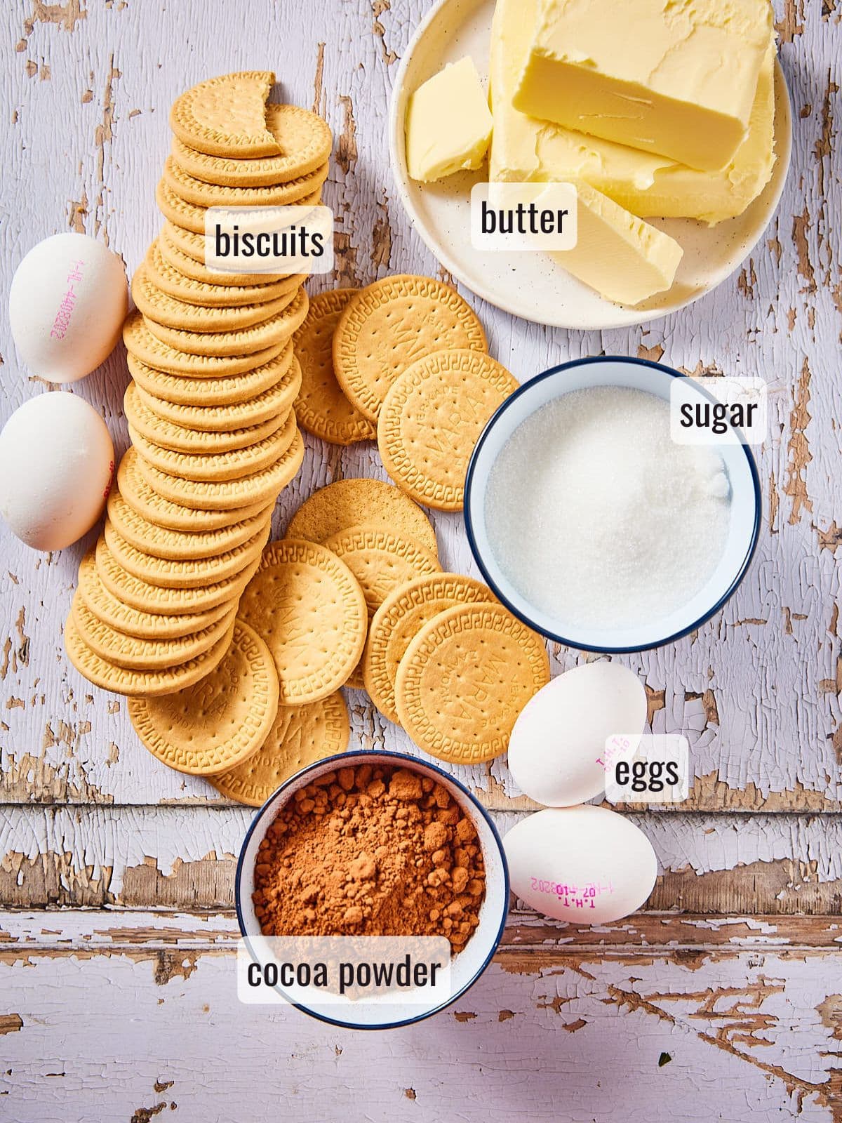 Ingredients for arretjescake