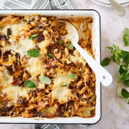 Baked penne