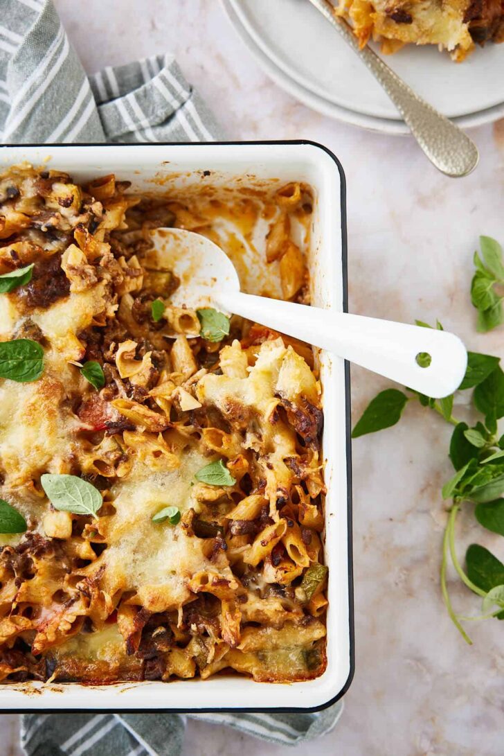 Baked penne