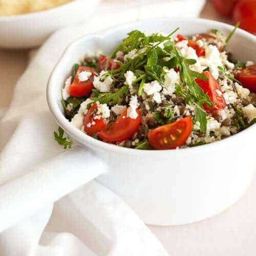 Mediterranean couscous salad
