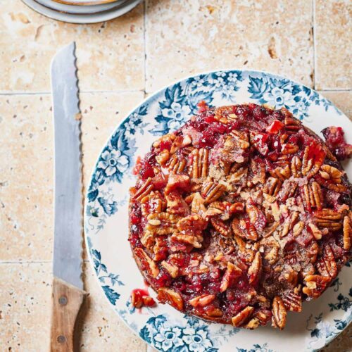 cranberry upside down cake