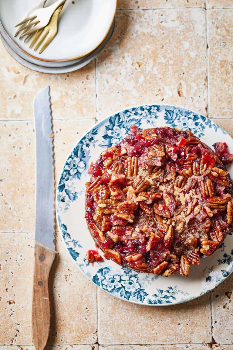 cranberry upside down cake