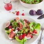 Fig salad with goat cheese