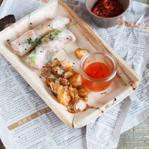 Spring roll with shrimps