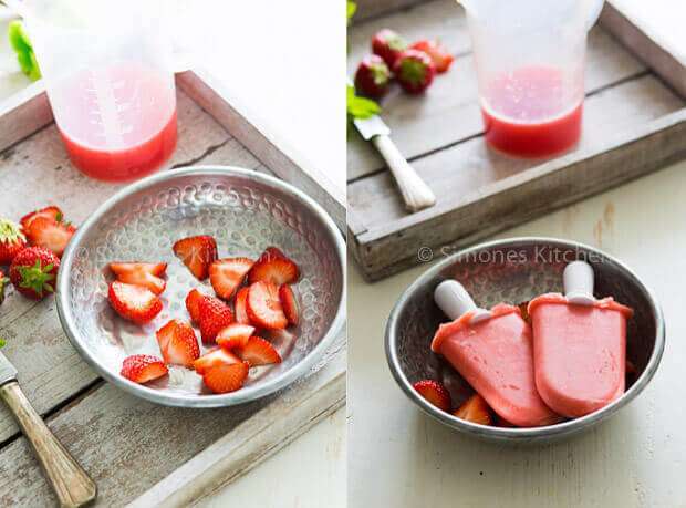 Strawberry and watermelon popsicles | insimoneskitchen.com