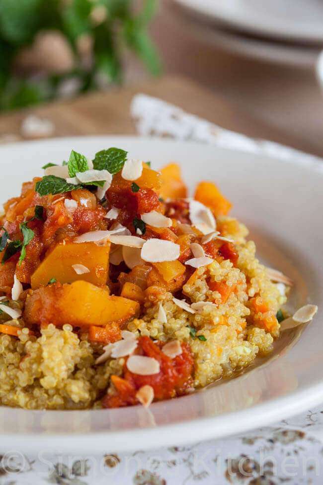 Pumpkin stew with quinoa