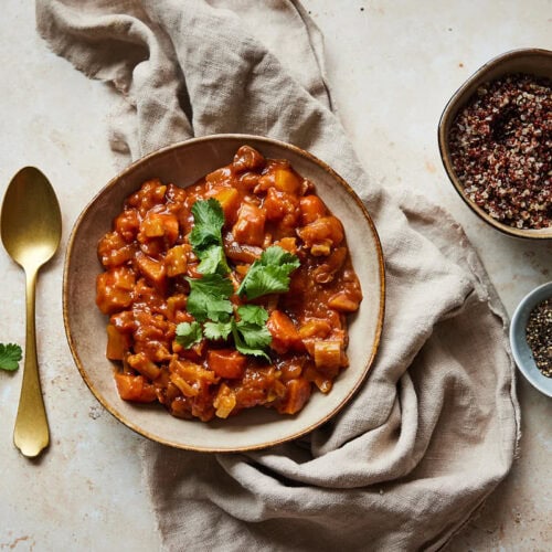 Vegetarian stew with pumpkin