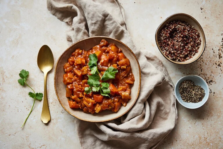 Vegetarian stew with pumpkin