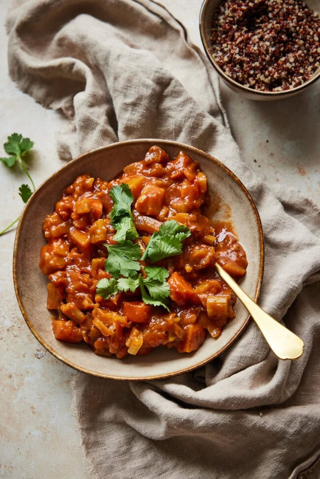 Vegetarian stew with pumpkin