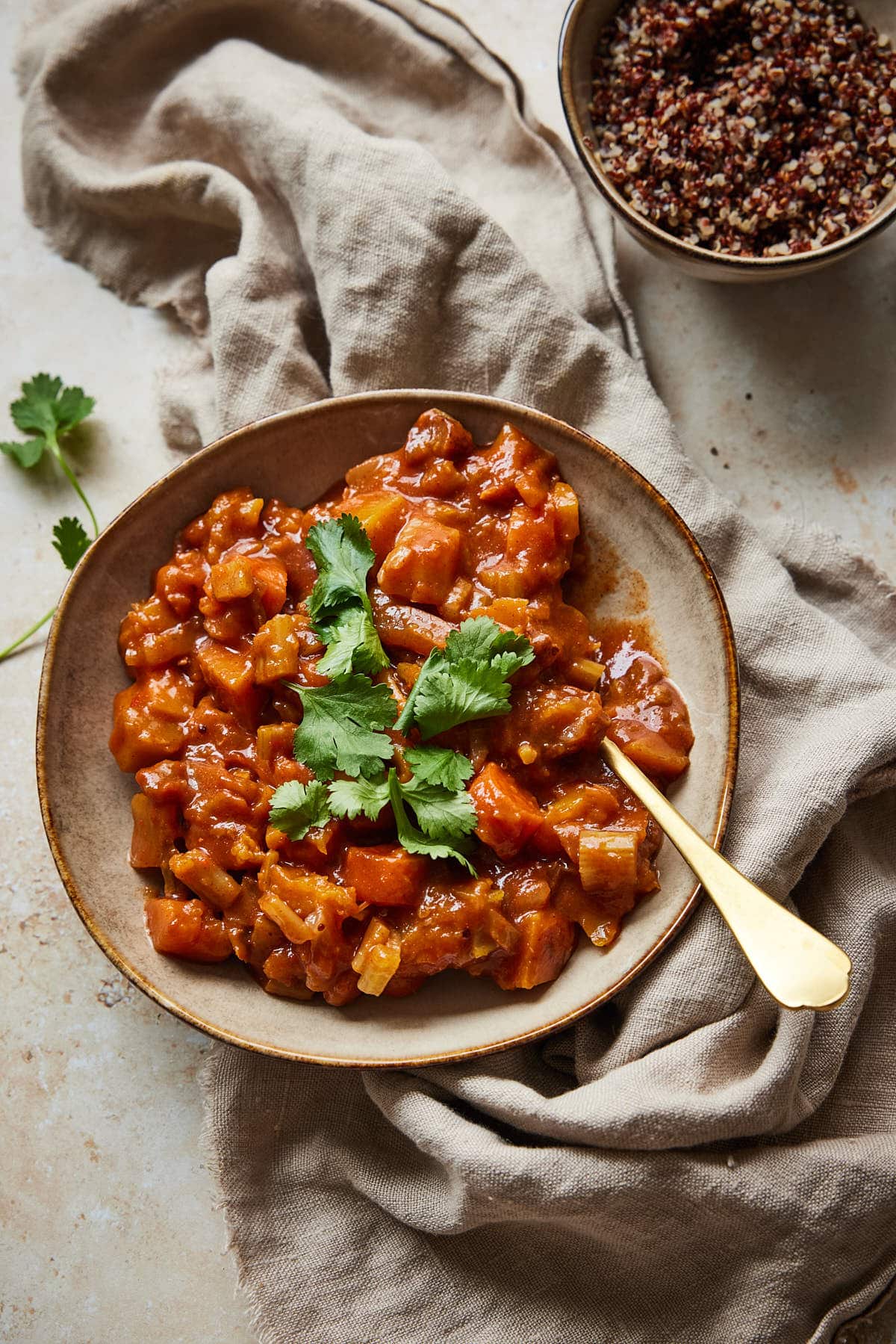 Vegetarian stew with pumpkin