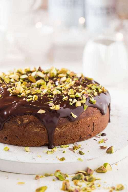 Chocolate cardamom cake