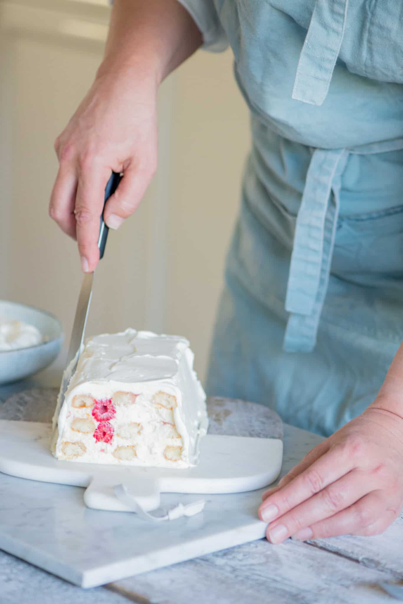 Raspberry trifle with mascarpone