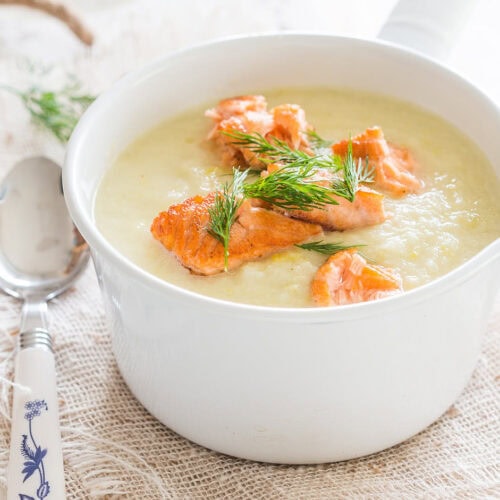 Cauliflower celeriac soup