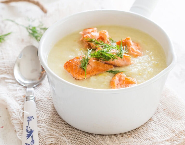 Cauliflower celeriac soup