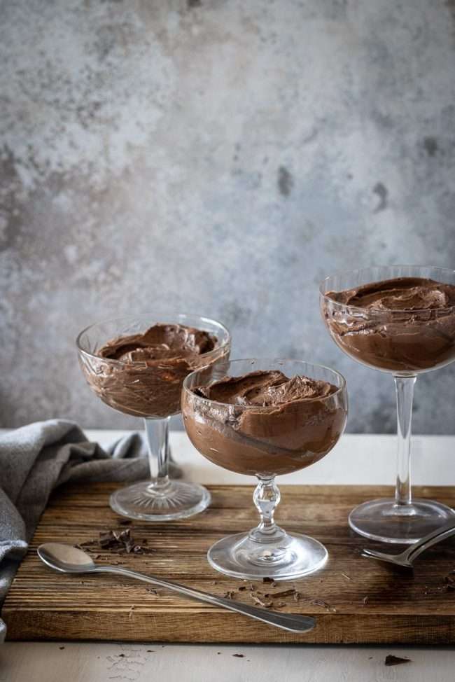 Eggless chocolate mousse