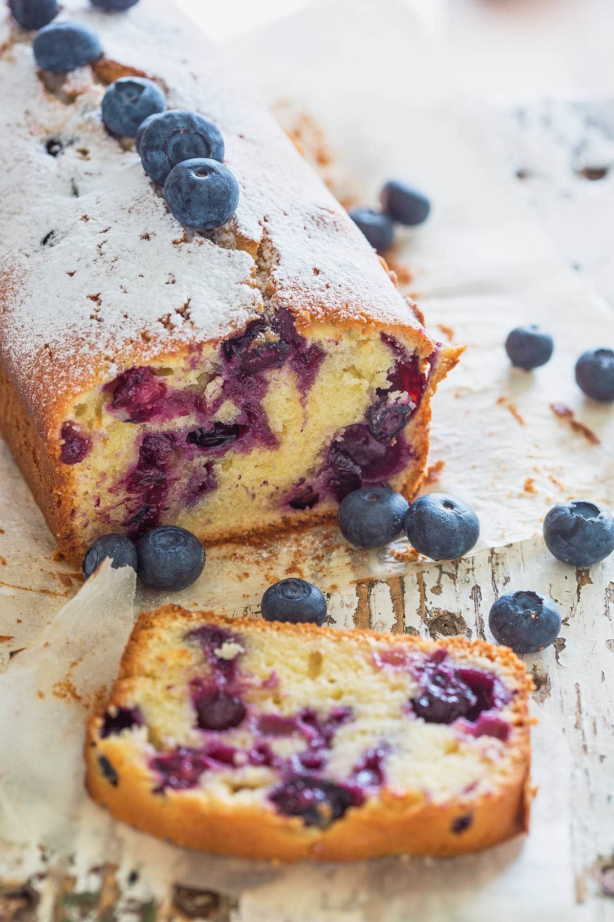 Blueberry yogurt cake