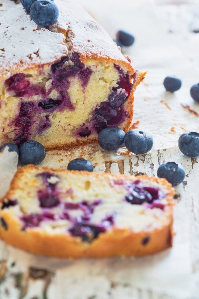 Blueberry yogurt cake