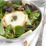 goatcheese salad with pear