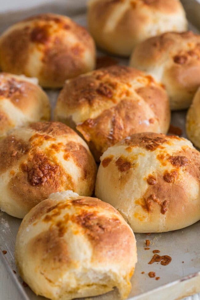 Hot cross buns with cheese