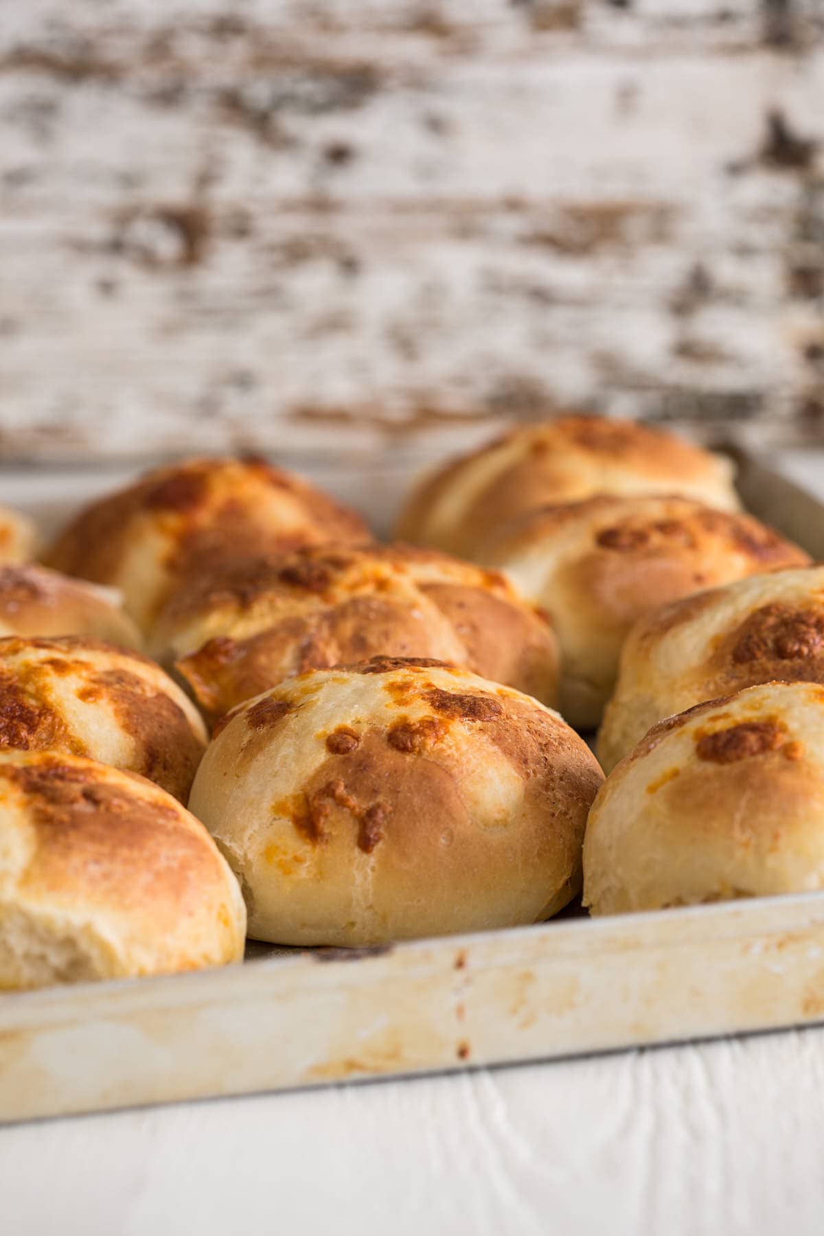 Hot cross buns with cheese