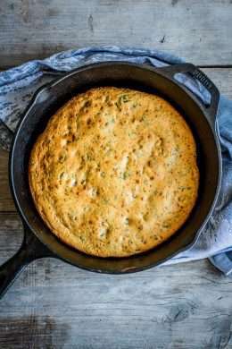 skillet bread with chipotle