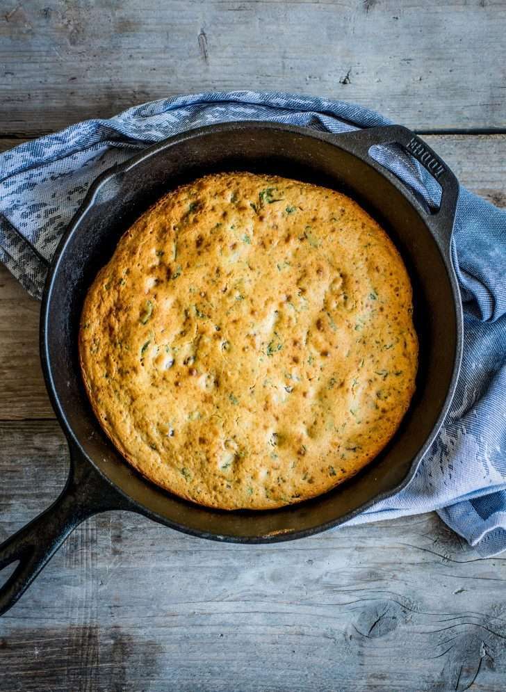 skillet bread with chipotle