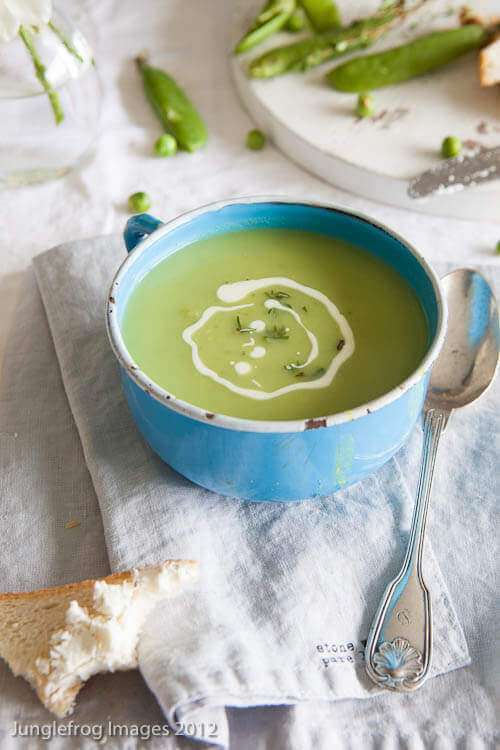 pea zucchini soup