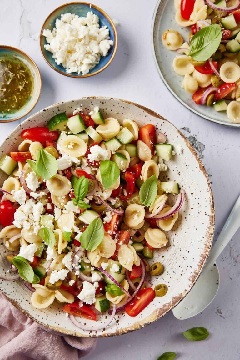 Greek pasta salad