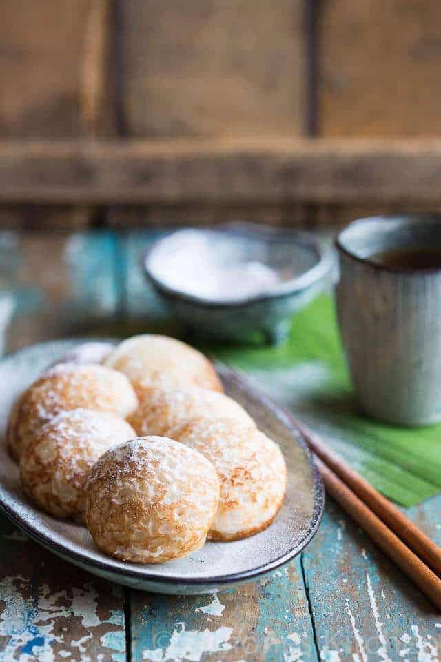 Asian coconut pancakes