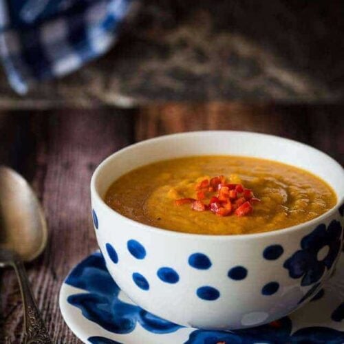 Pumpkin soup with yogurt | insimoneskitchen.com