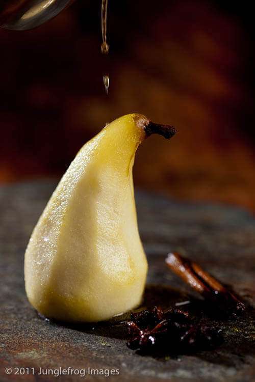 Honey poached pears with star anise | insimoneskitchen.com