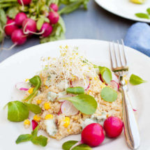 Couscous salade with roquefort and corn | insimoneskitchen.com
